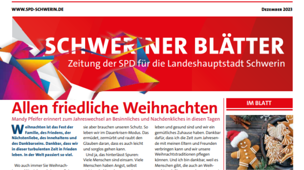 Schweriner Blaetter Ausgabe Dezember2023